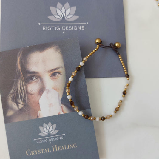 Tigers Eye Crystal Healing Bracelet for Courage - Louise's Jewellery Box