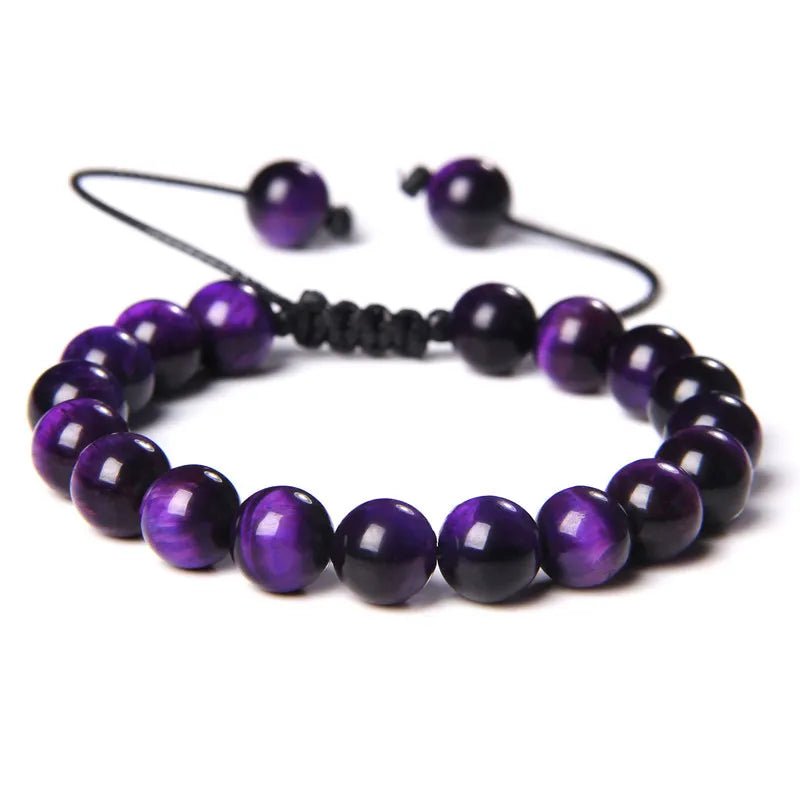 Tigers Eye Purple Bracelet - Louise's Jewellery Box