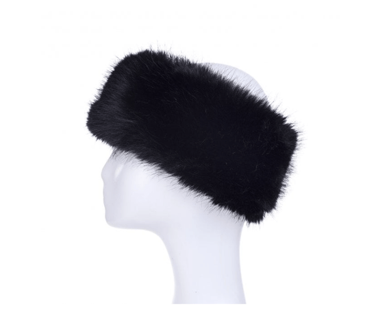 Tilly Faux Fur Headband in Black - Louise's Jewellery Box