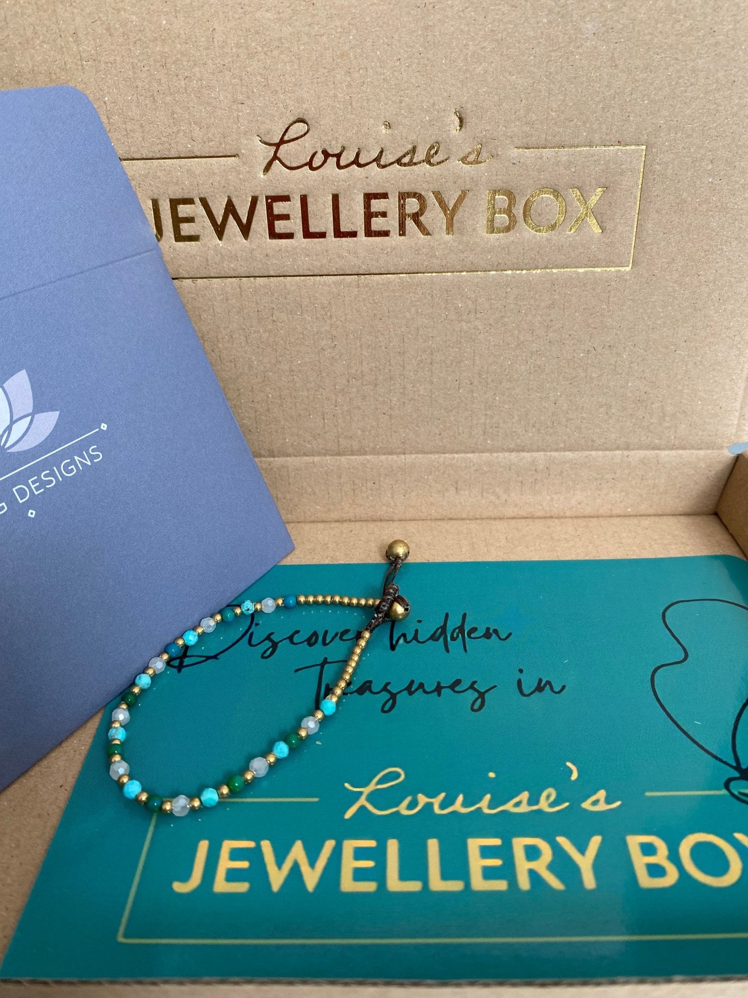 Turquoise Crystal Healing Bracelet for Luck - Louise's Jewellery Box
