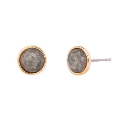 Venus Labradorite Earrings in Gold Plate - Louise's Jewellery Box