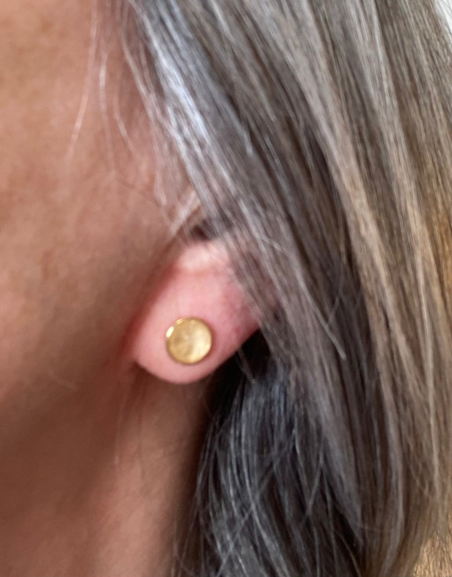 Venus Moonstone Stud Earrings in Gold Plate - Louise's Jewellery Box